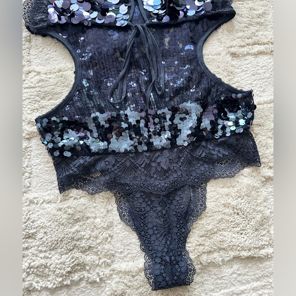Free People Main Character Bodysuit in Night - Picture 10 of 10